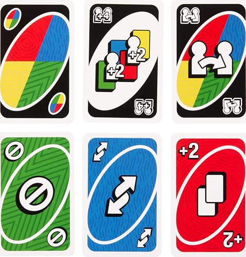 Mattel Games UNO Teams Kartenspiele für Kinder, Erwachsene und Familienabende, Partys und Reisen mit Sonderregeln für das Spielen in Zweierteams, JDM40 – Bild 4