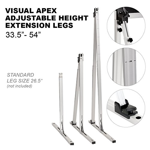 Visual Apex Projector Screens Adjustable Height 33.5" to 54" Extension Stand Legs