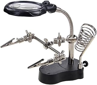 Herramienta de soldadura de manos de ayuda ajustable con iluminación LED para aficionados y electricistas