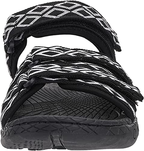 Image of WHITIN Women's Hiking Sandals with Arch Support for Outdoor Adventure C51 | Supportive Footbed with Cushioned Comfort, Breathable Open-Toe Structure, Adjustable 3-Strap Design for a Personalized Fit
