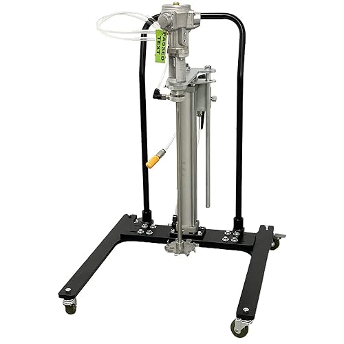 COSMOSTAR - Mezclador de pintura neumática de elevación de aire automático de 5 galones Mezclador de tambor Mezclador de soporte neumático,