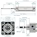 Baomain Pneumatic Air Cylinder SC 32 x 350,PT 1/8, Bore 1 1/4 inch(32mm), Stroke 14 inch(350mm),Dual Action 1 Mpa,for Industrial Machinery
