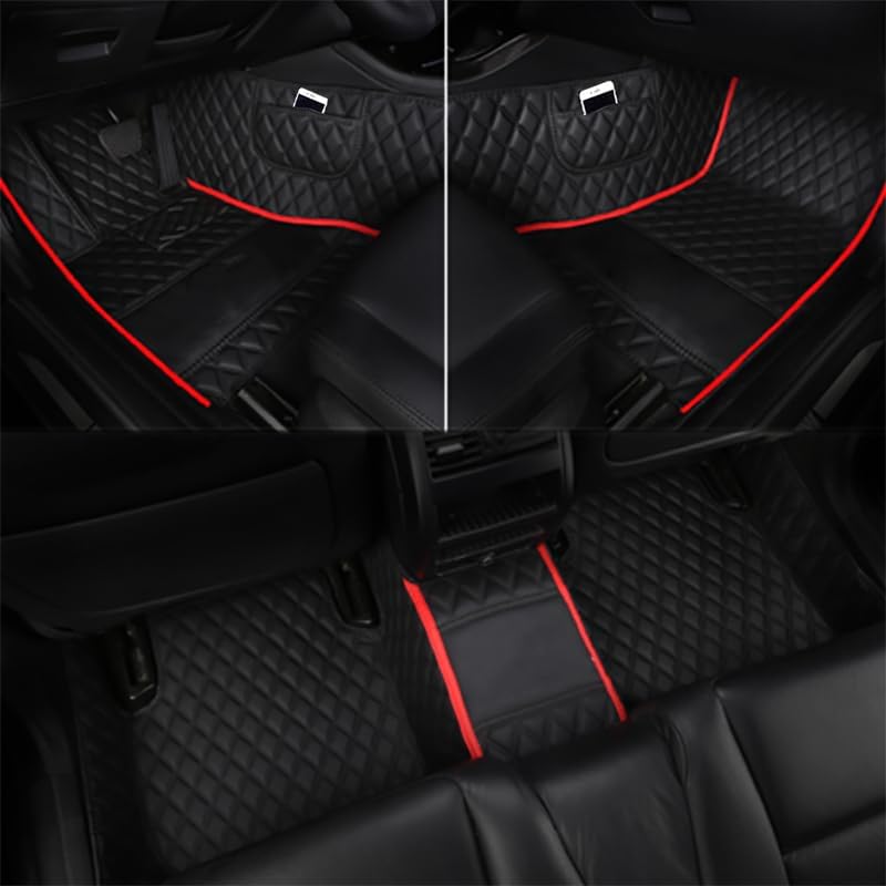 for Benz Car Mats Full Set with Custom Logo/Picture -Fits A/B/C/E/S/CLA/CLS/CLE/GLA/GLB/GLC/GLE/GLS/G-Class/AMG GT/SL/SLK/SLC/EQA-EQB-EQC-EQE-EQS, All-Weather Protection, Full Coverage
