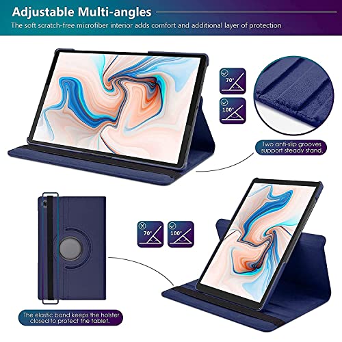 Image of Flip Cover for Realme Pad 10.4 inch Tablet 360 Degree Rotating Stand Case Cover (Blue)