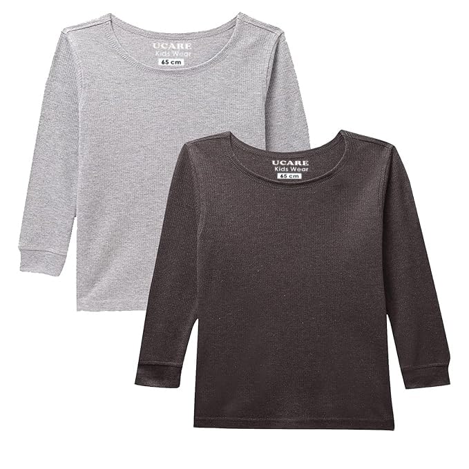 Image of Unisex-Kids Underwear Thermal Top-PackOf2