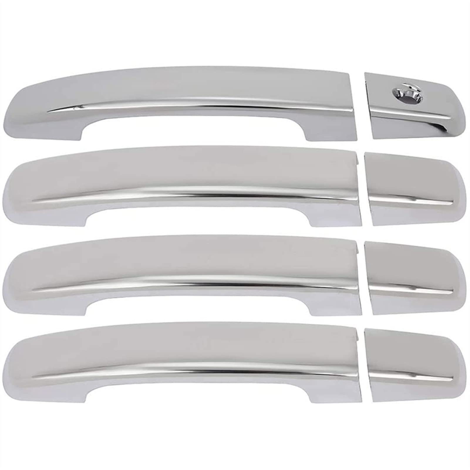 RINKTEEA Exterior Car Door Handle for Nissan Maxima 2004-2008 Exterior Door Handles Covers Chrome Car Accessories
