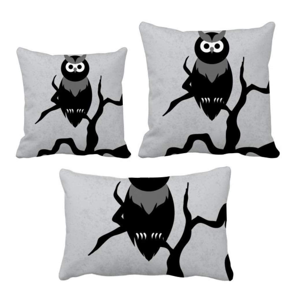 Housse de coussin Halloween hiboux remplacez votre déco fade facilement