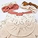 Doll headband, accessories for the doll, muslin headbands for Miniland doll 38 cm and Paola Reina 34 cm (Cream)