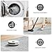 LIVEBOX Vintage Round Rug - Washable 5 Foot Large Oriental Circle Grey Rug for Living Room, Non-Slip Soft Carpet Low Pile Entryway Circular Rugs for Foyer Kitchen Kids Room