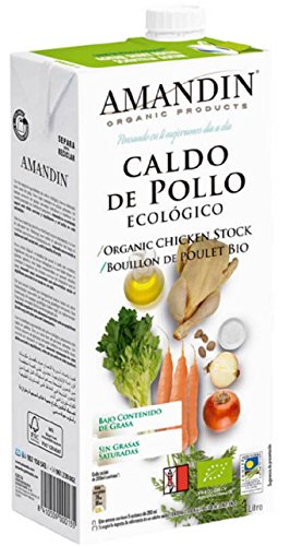 Amandin Pollo orgánico 1 litro (paquete de 4)
