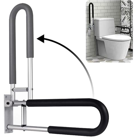 Botabay Handicap Grab Bars Rails 29.5 Inch Toilet Handrails Bathroom Safety Bar Hand Support Rail Handicapped Handrail Accessories for Seniors Elderly Disabled Mounted Bath Grips Cover