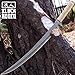 Black Ronin Combat Wakizashi Sword with Injection Molded Sheath | Stainless Steel Blade | Cord-Wrapped Handle (Tan)