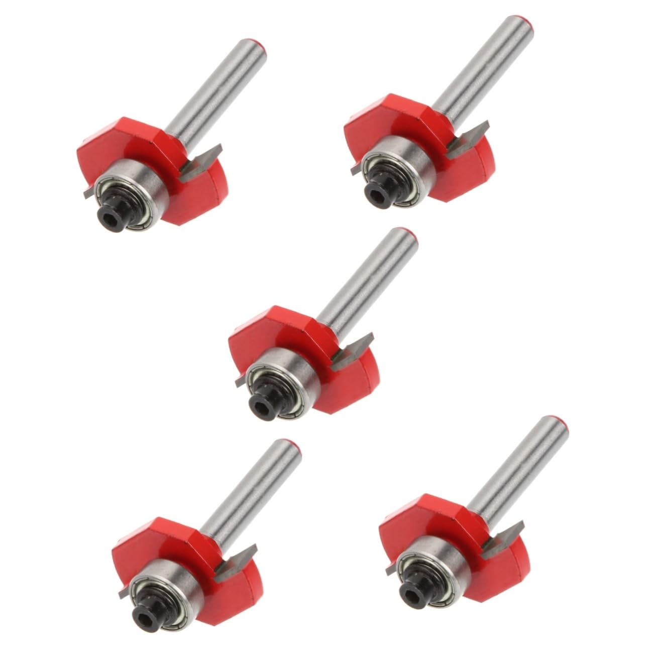 HOMSFOU 5pezzi Bit Scanalatura t Cuscinetto Utensile Per Falegnameria Per Scanalature e Fessure Per Scatole