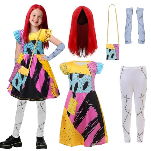 Disfraz Sally para Niñas Con Peluca y Accesorios miniatura 1