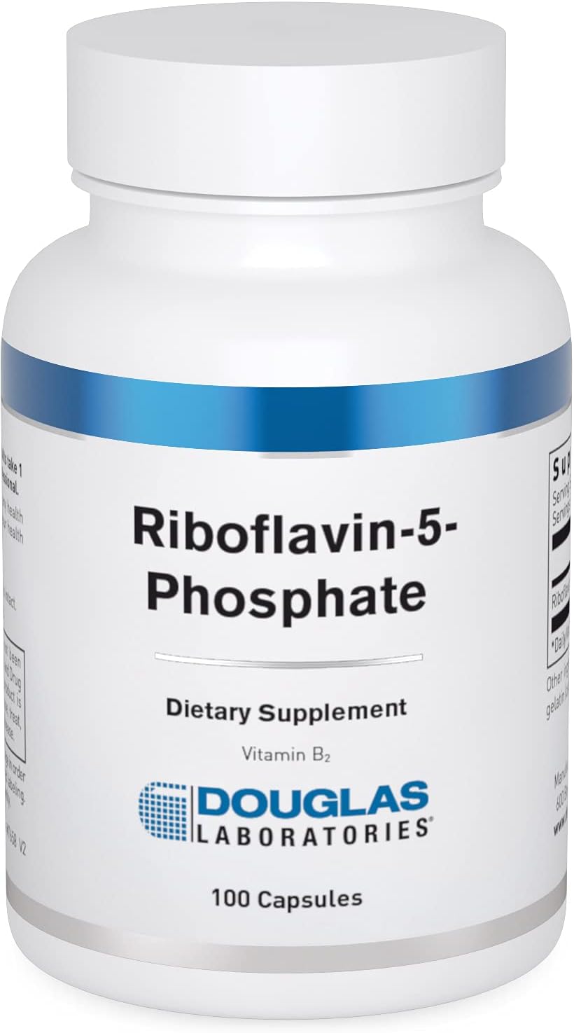 Douglas Laboratories Riboflavin-5-Phosphate 10 mg. | Vitamin B2 Supports Energy Production, Cellular Respiration, Eyesight and Skin | 100 Capsules