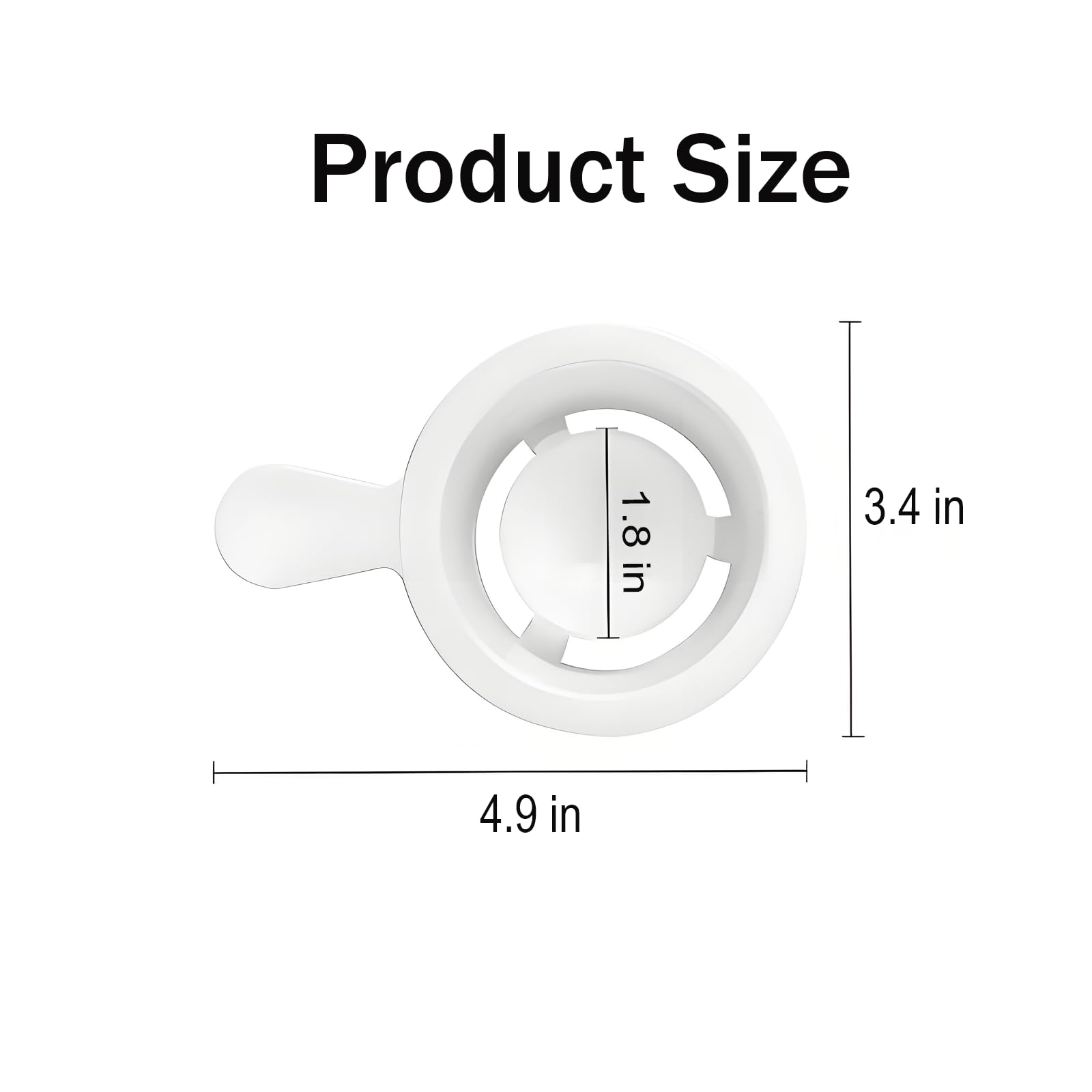 Egg Separator for Raw Eggs - BPA-Free Kitchen Tool for Baking, Splatter-Free Egg White and Yolk Separator for Cakes, Breads, Pastries, Durable PP Design (1-Piece)