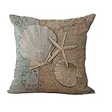 Design mit verdecktem Reißverschluss. Pflegeleicht und maschinenwaschbar. Mit Aufdruck auf der Vorderseite, die Rückseite ist beige.