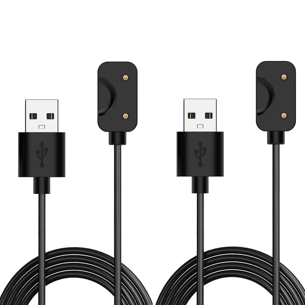 YOFUNTLE Compatible for Samsung Galaxy Fit 3 Charger Cable Smartwatch Charging Cable 3.3ft (2 Pack)