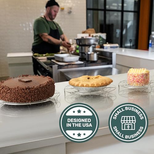 Image of Ultra Cuisine 3 Set Round Cooling Racks for Baking (7.5, 9 & 10.5 Inch)