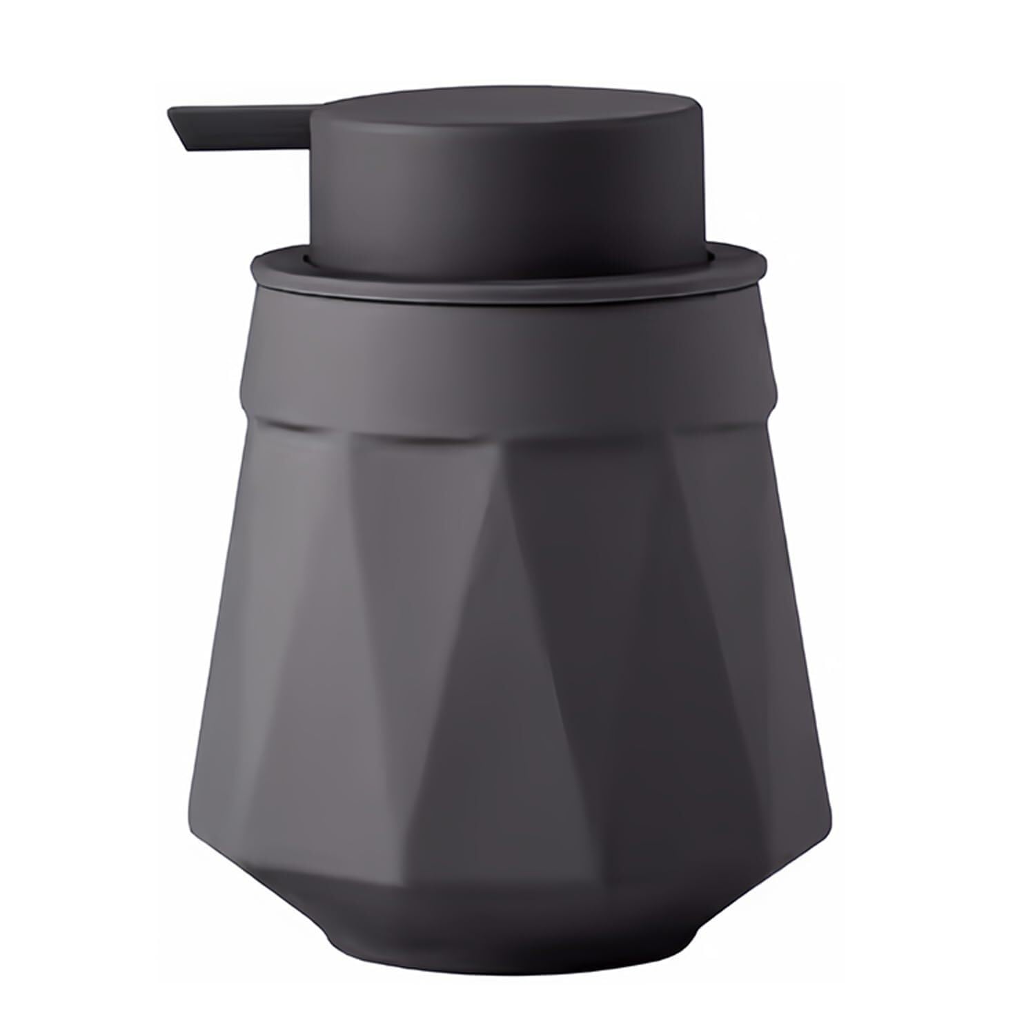 Yofab Gray-A Countertop Ceramic Foaming Soap Dispenser Hand 300Ml Foam With Pump For Barthroom Vintage Bathroom Decor(Gray-A)