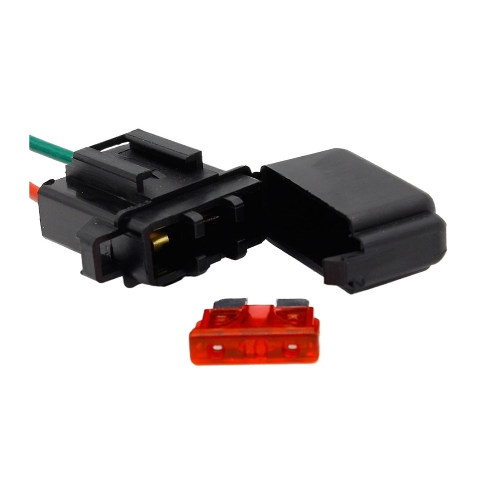 Porte-fusible 12V 24V étanche avec fil de câblage AWG et fusible auto 10A