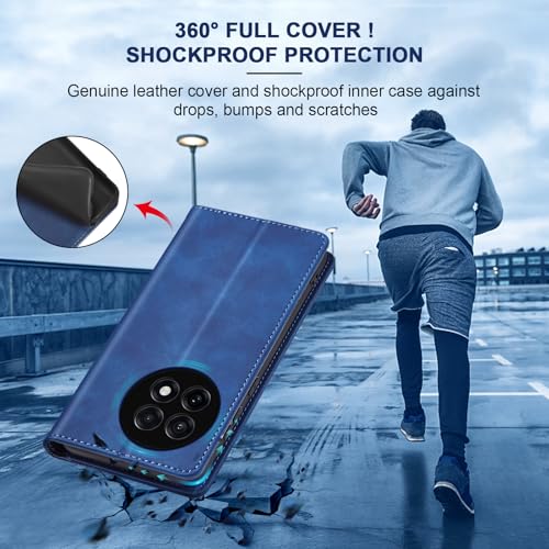 Image of Jasonyu Flip Wallet Case for OnePlus 13R,Blue