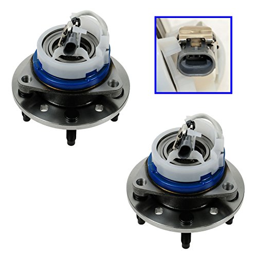 Image of TRQ 2 Piece Front Wheel Bearing & Hub Assembly Set Compatible with 2004-2005 Chevrolet Classic 1997-2003 Malibu 1999-2004 Oldsmobile Alero 1997-1999 Cutlass 1999-2005 Pontiac Grand Am