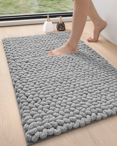 DEXI Bathroom Rugs 17x30, Non Slip Washable Bath Mat, Luxury