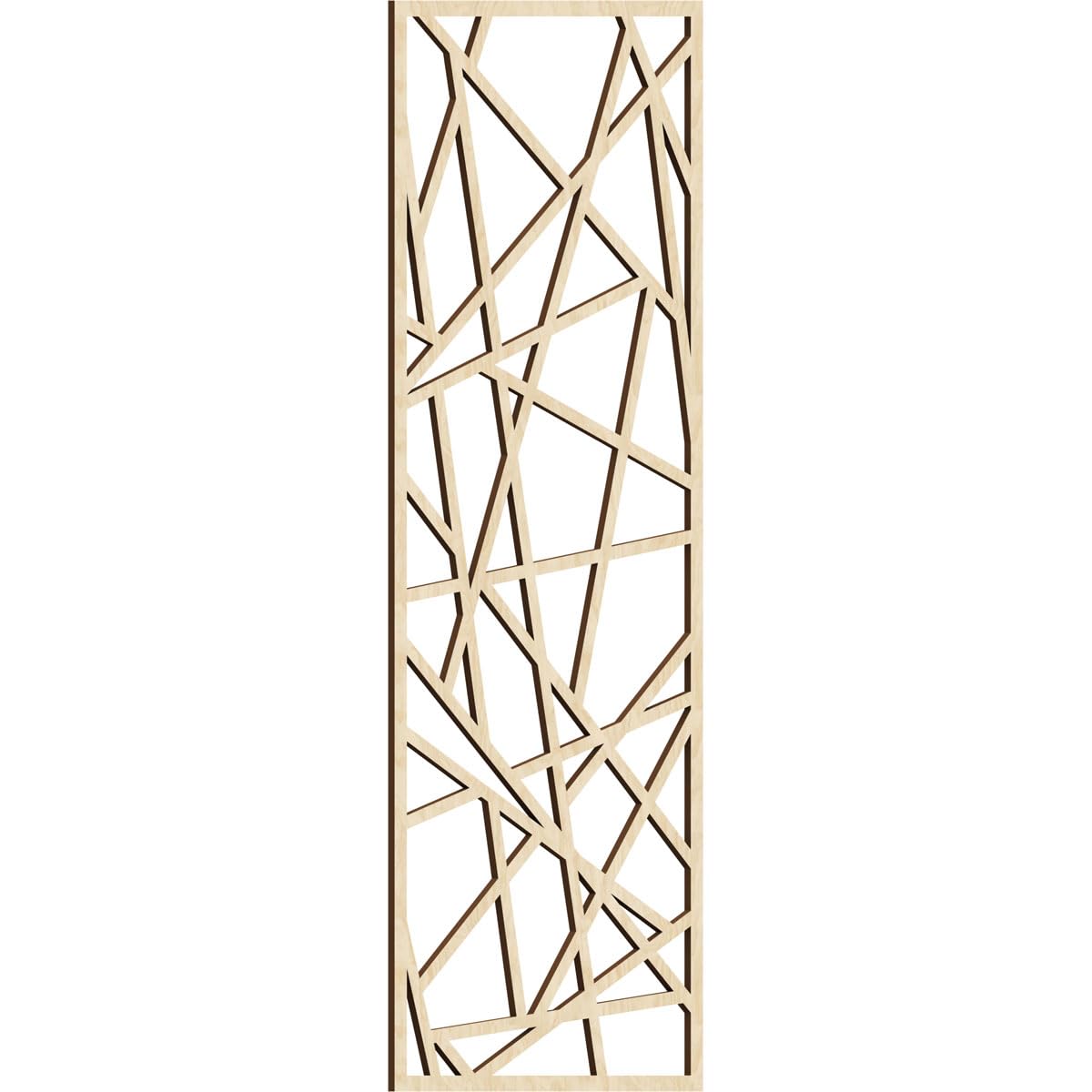 Conway Decorative Pierced Fretwork Wood Wall Panels, 17 3/8"W x 44 3/8"H x 1/4"T, Birch
