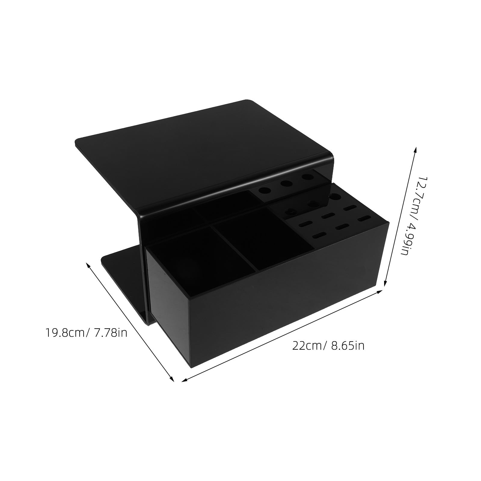 PACKOVE Organizador para Pestañas con Almohadilla Ergonómica Desmontable Soporte para Extensiones de Pestañas Herramienta Profesional para Salones y Doméstico Diseño Negro Fácil de Limpiar