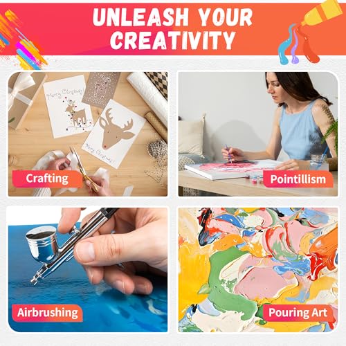 Image of FIXSMITH Stretched Canvas for Painting, 8 inchx10 inch, 11 inchx14 inch, Pack of 2, Pre-Primed Canvases Wood Framed, Blank White Painting Canvas Boards for Acrylic, Oil and Gouache Painting