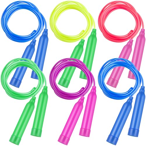 Elcoho 6 Pack Colorful Jump Rope