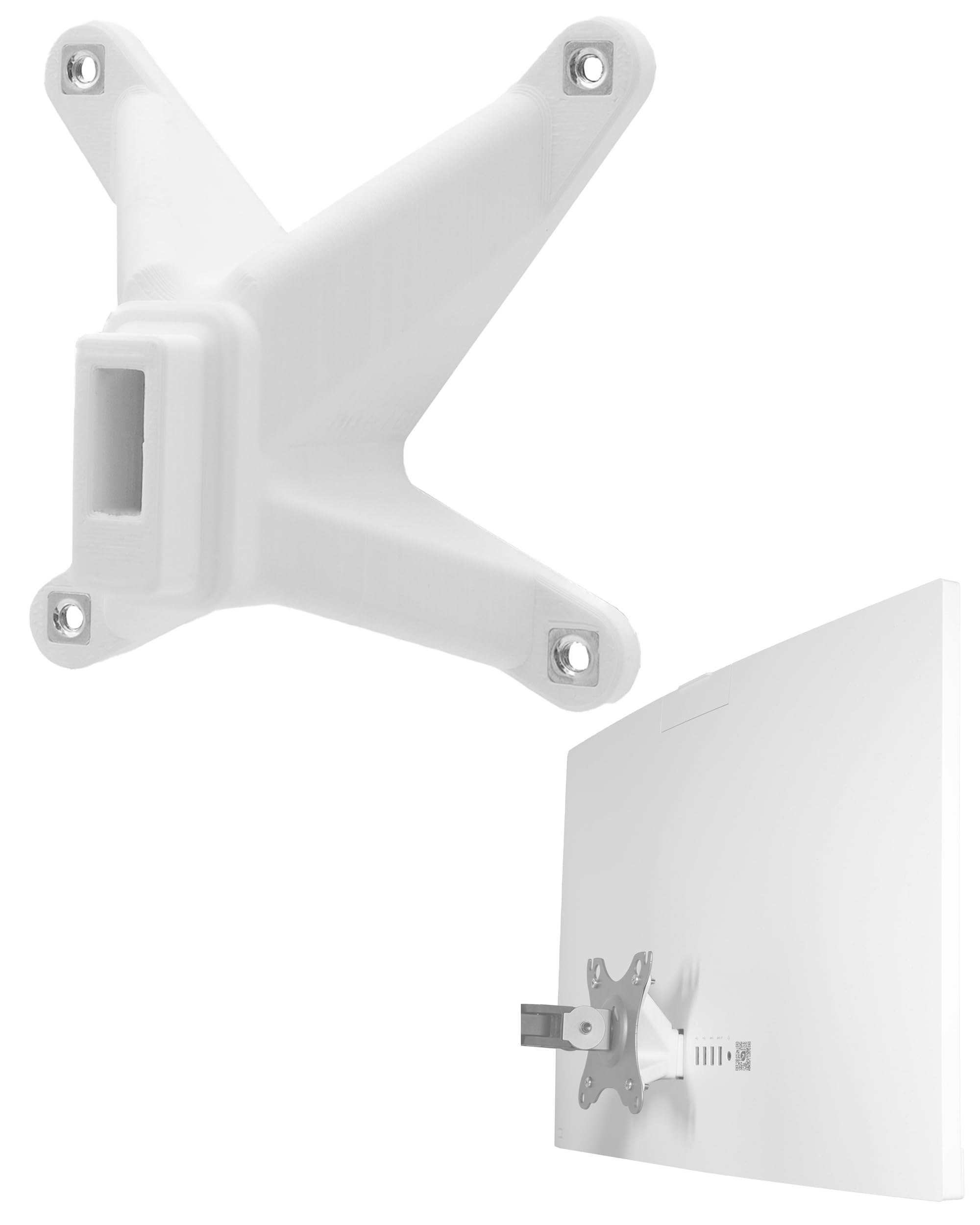 3IDEE VESA Adapter Compatible with HP All-in-One PC (24-cr0706ng, 27-cr0005ng & more) - Monitor Mount Adapter 75 x 75 mm - for Monitors without VESA Connection