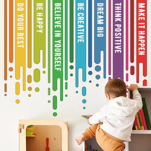 Vinilo decorativo removible con cita inspiradora 30x90 cm miniatura 4