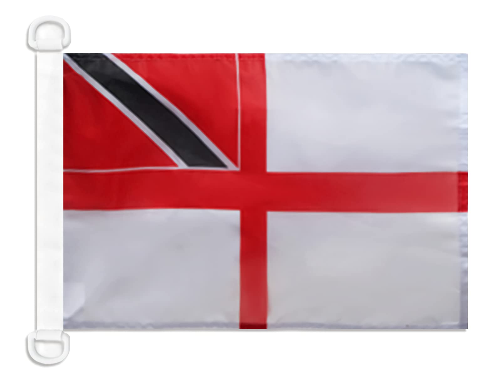 AZ FLAG - Trinidad and Tobago Naval Ensign Nautical Flag - 18'' x 12'' - For Outdoor and Boat - Tobagonian War Banner Knitted Polyester with Two Plastic Rings - Vivid Colors - 12x18 in - 45x30 Cm — image 1