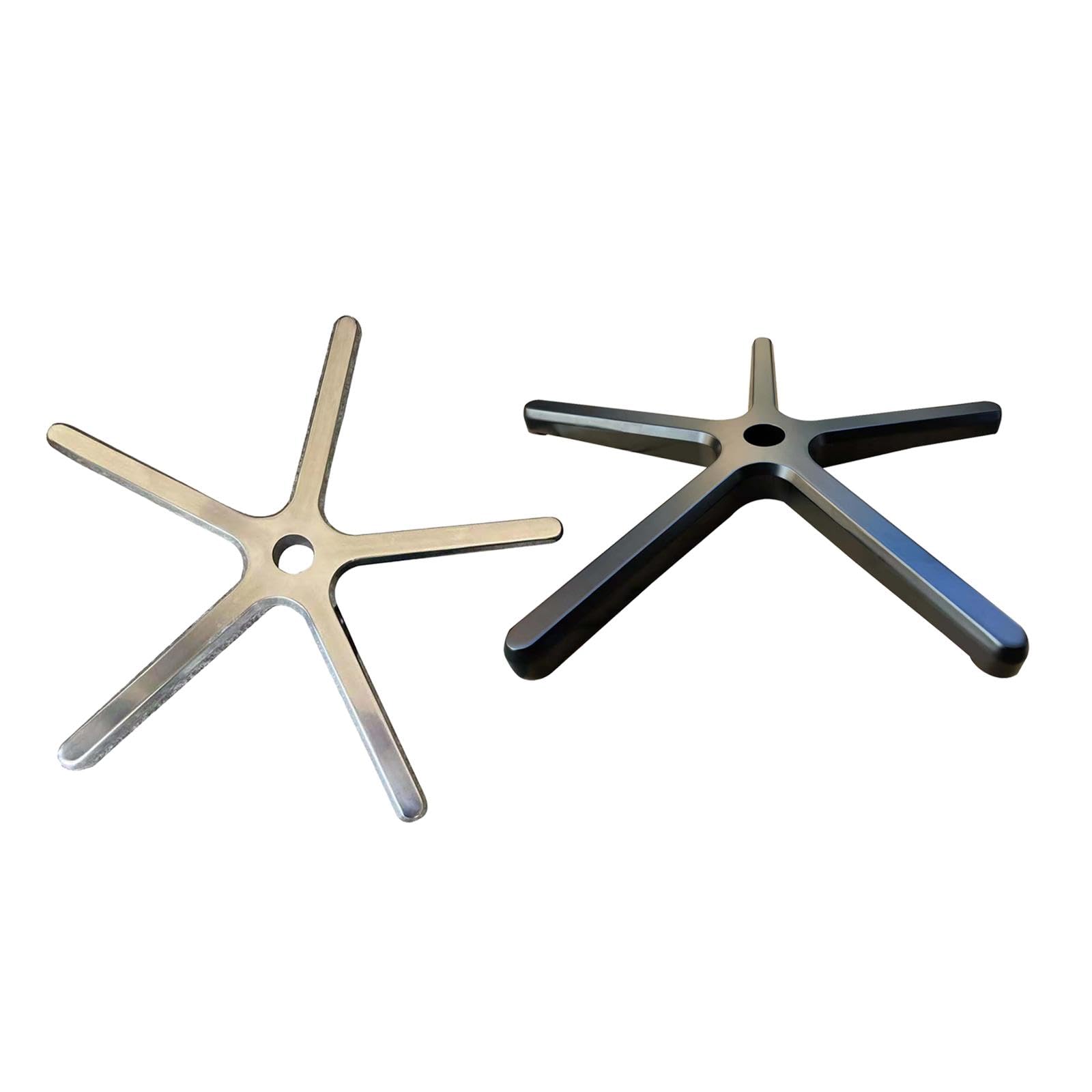 Office Chair Base Replacements 27.6inch Aluminum Alloy Heavy Duty Accessory Black-image-27
