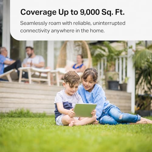 Image of TP-Link Deco 7 Mesh Bundle - 3X BE5000 Dual-Band Indoor Units + 1x BE5000 Outdoor Unit, Covers up to 9,000 sq. ft., 2.5G Wired Backhaul, PoE+, IP65, Homeshield - BE25 (3-Pack) + BE25 Outdoor