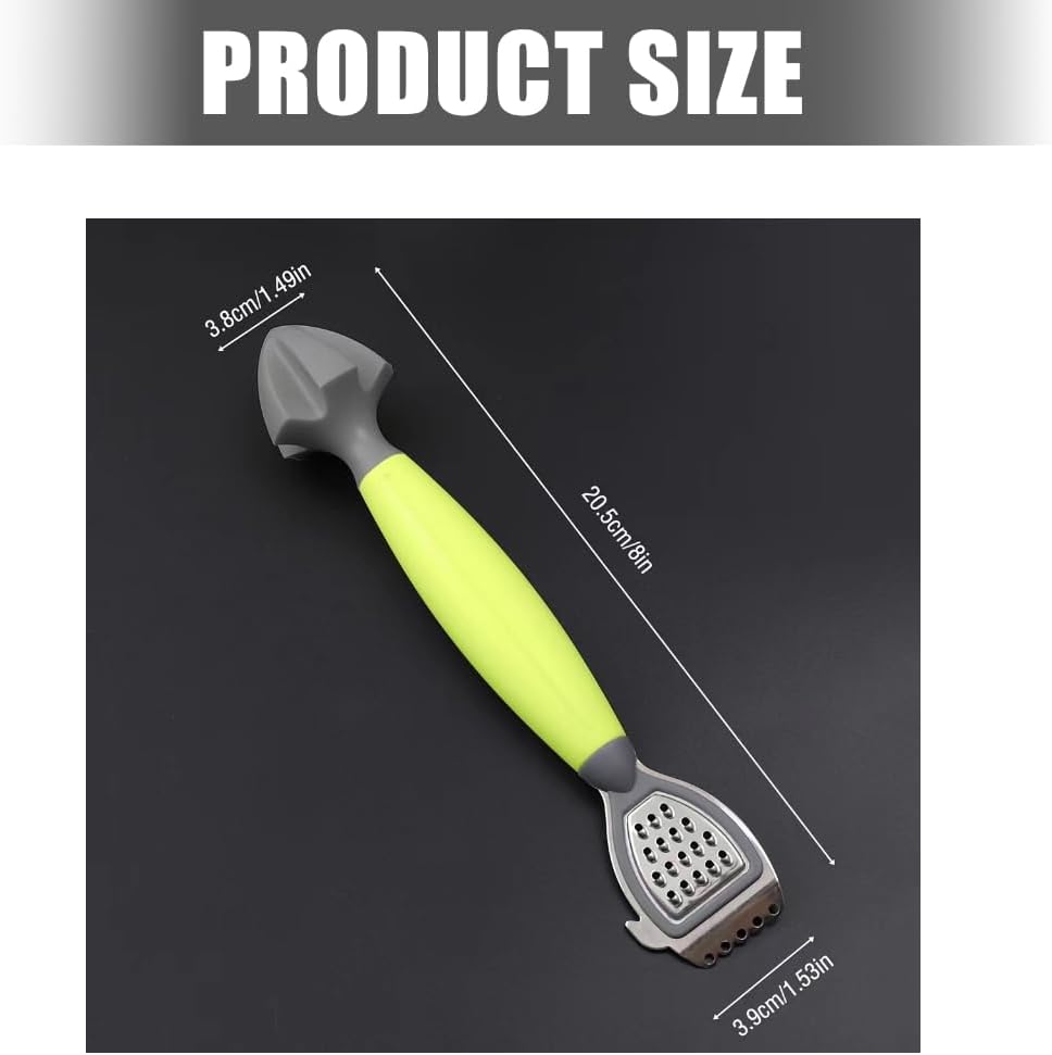 Multifunction Lemon Zester Grater Juicer Kitchen Gadget with Ergonomic Handle