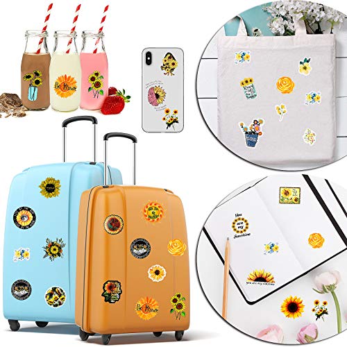 image for Yisong 145 Pieces Sunflower Stickers Sunflower Vine Themed Decal Vinyl