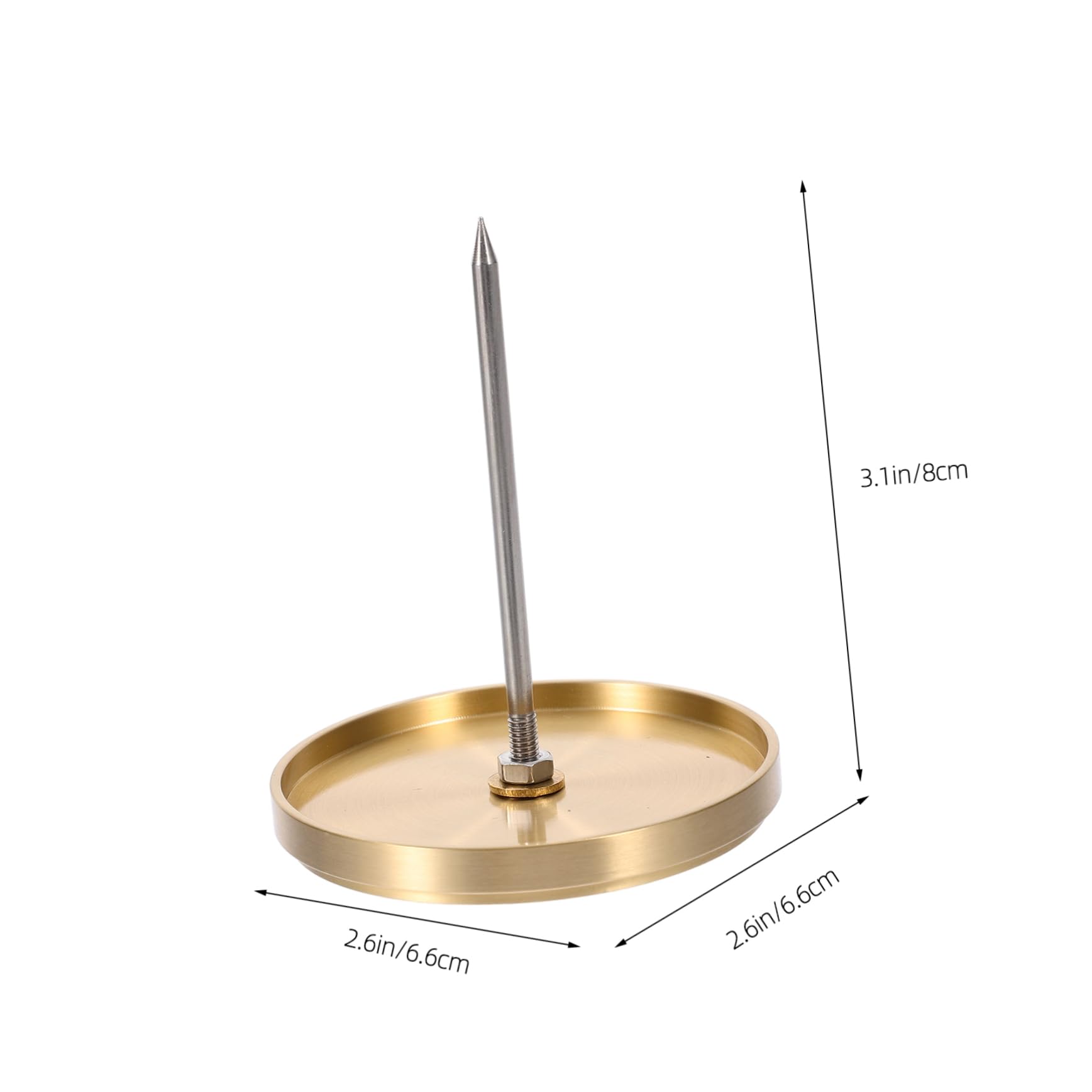 4stücke Straight Rod Spike Memo Metall Praktischer Quittungshalter Für Restaurant Küche Und Büro Hochwertige Verarbeitung Für Notizen Rechnungen Und