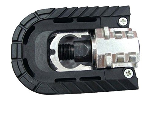 Xihaoer Pedales de Bicicleta Plegables Plataforma Bicicleta de Carretera 9/16 Aleación de Aluminio CR-mo MTB (Negro) Cover