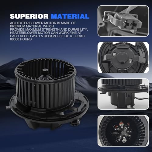 Image of HVAC Heater Blower Motor Replacement for 2007-2013 BMW 328i 335i 128i 135i, 2006 BMW 325i 325xi 330i 330xi, 2007-2008 BMW 328xi 335xi AC Blower Motor with Fan Replace# 700218