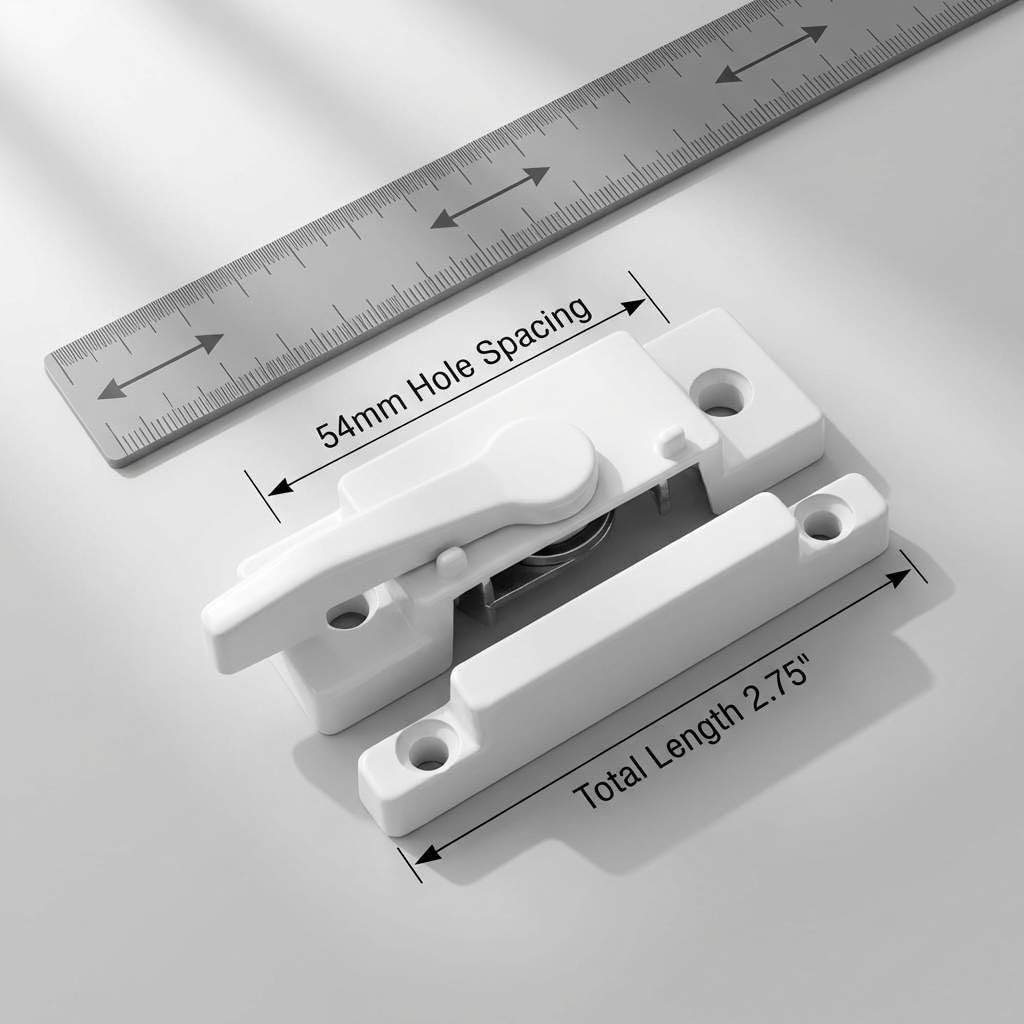 QWORK Lot de 10 verrous de fenêtre coulissante à action à came avec vis – Verrous de sécurité en alliage de zinc pour fenêtres et portes coulissantes horizontales, verticales, simples, à double