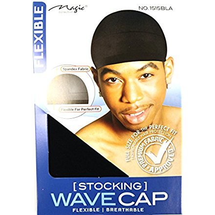 Magic Stocking Wave Cap by Magic collection #1515-24 pieces, Hair protection, flexible, breathable, kids, adults, comfortable material, soft material, large, extra large, keeps your hair in place