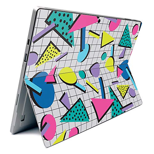 Image of MightySkins Carbon Fiber Skin for Microsoft Surface Pro 7 - Awesome 80s | Textured Carbon Fiber Finish | Easy to Apply, Remove, and Change Styles | Made in The USA