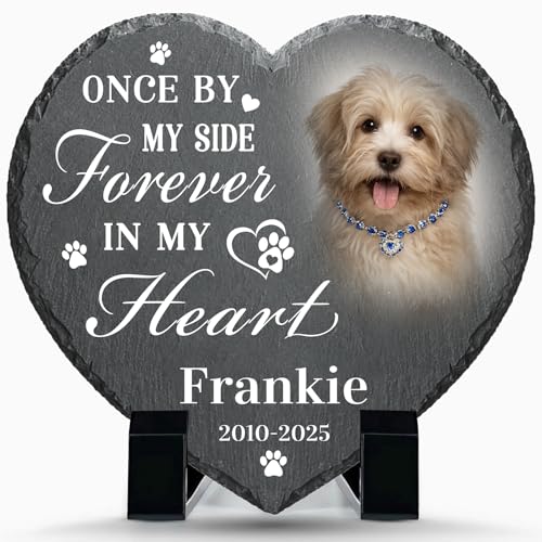 Personalised Pet Memorial Plaque Dog Memorial Gifts Cat & Dog Remembrance Gifts Pet Plaques Custom Grave Stone Pet Tribute Keepsake