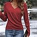 Elegant Women's Casual Knit Sweater, Long Sleeve Warm Pullover for Spring & Fall, Korean Style Holiday Fashion Top (US, Alpha, Small, Regular, Regular, Red)