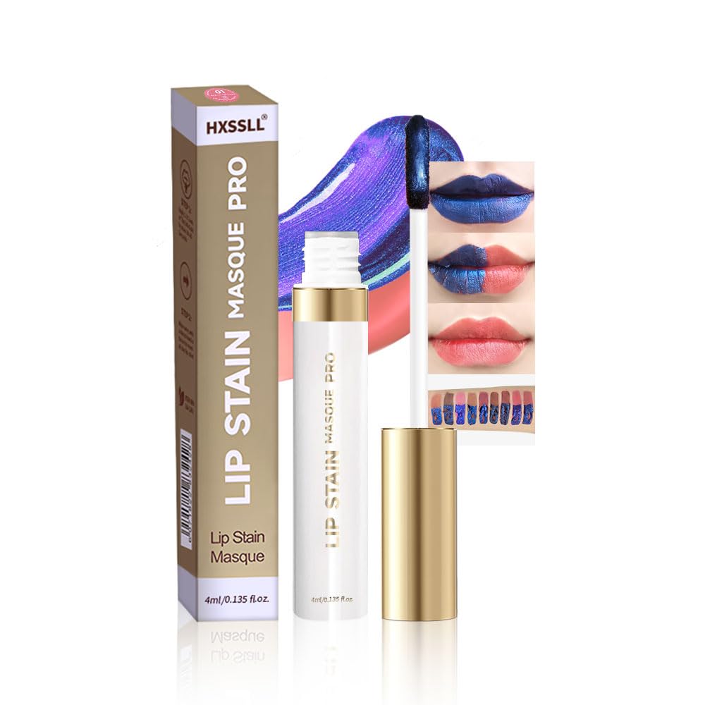 Lip Stain Peel Off – Long Lasting Waterproof Lip Tint, Smudge Proof Transfer Resistant Lip Stains Tattoo,High Pigment Matte Lip Color, Kiss Proof Peel Off Lip Stain Masque,All-Day Stay Lip Makeup 01#