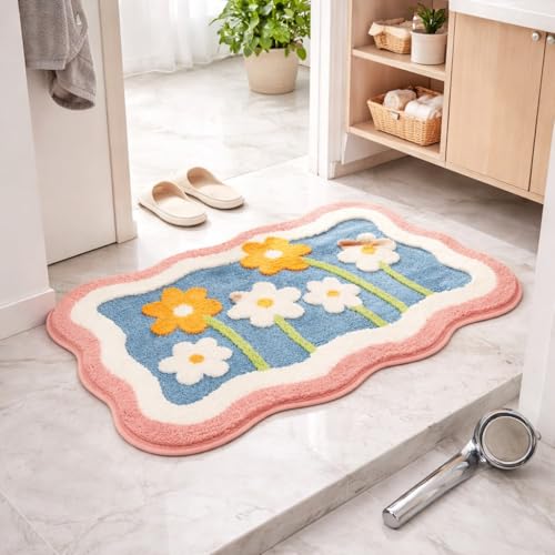 Image of Door Mat | Water Absorbent, Anti-Skid, Machine Washable Floor Mat | Soft Microfiber Carpet for Home, Living Room & Bedroom | Premium Decorative Mat (1 Door Mat, Rectangular)
