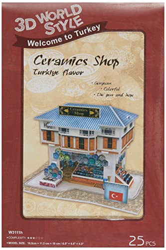 CubicFun 3D Puzzle World Style-Series ''Turkiye Flavor - Ceramics Shop''
